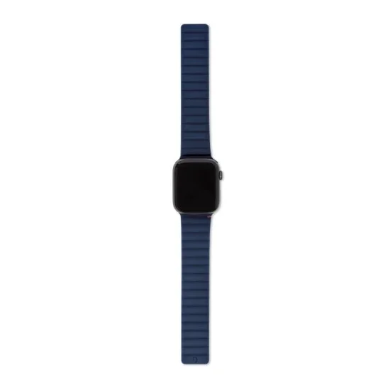 Decoded Apple Watch 49/45/44/42 mm  Series 1-8/SE/Ultra Silicone Magnet Traction Strap Lite _ Navy
